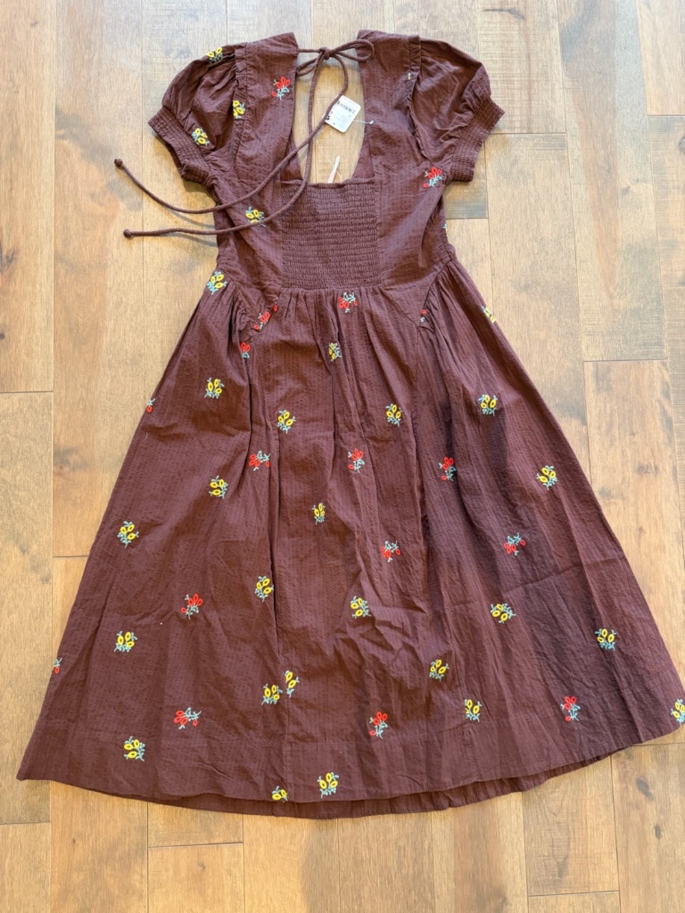 NWT Free People Maisie Embroidered Midi Dress - Medium - Picture 5 of 12